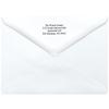 Fox Valley Traders Custom Snowy Birch Christmas Cards Set of 20, Card and Back of Envelope Personalization view 4