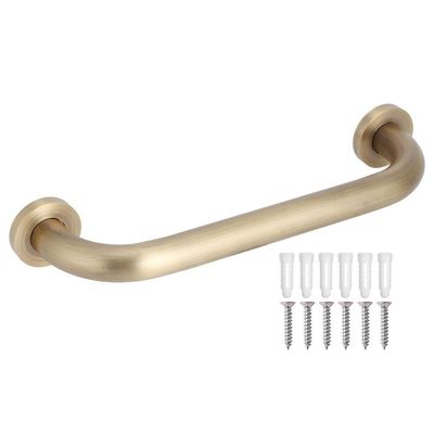 Atyhao Bathtub Handrail, Brass Bathtub Handrail Mounted Helping Handle Bars for Children Pregn Elderly
