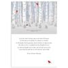 Fox Valley Traders Custom Snowy Birch Christmas Cards Set of 20, Back of Envelope Personalization Only view 3