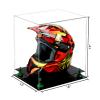 Better Display Cases Versatile Clear Acrylic Display Case - Large Rectangle Box with Green Risers and Black Base 16" x 13" x 14" (V61) view 2