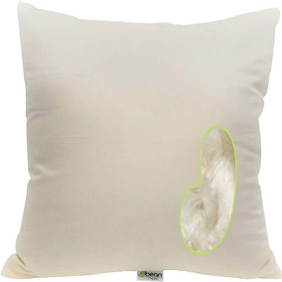 Bean Products Euro Size Premium Kapok Pillow - Breathable, Eco-Friendly and Durable Organic Cotton Fabric Neck Pillow - Soft and Supportive for Neck Support and Comfort - Made in The USA, 20" x 60"
