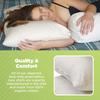 Bean Products Euro Size Premium Kapok Pillow - Breathable, Eco-Friendly and Durable Organic Cotton Fabric Neck Pillow - Soft and Supportive for Neck Support and Comfort - Made in The USA, 20" x 60" view 4