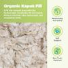 Bean Products Euro Size Premium Kapok Pillow - Breathable, Eco-Friendly and Durable Organic Cotton Fabric Neck Pillow - Soft and Supportive for Neck Support and Comfort - Made in The USA, 20" x 54" view 3