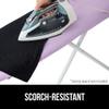 GORILLA GRIP The Original Ironing Board Cover and Pad, Silicone Coating, 400F Scorch Resistant Thick Padding, Heavy Duty Iron Covers Standard Boards, Hook and Loop Fastener Strap, Light Purple 15x54 view 3