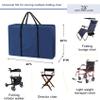 Explore Land Heavy Duty Chair Storage Bag for Folding Longue Zero Gravity Light Weight Transport Folding Rollator Walker (Bule) view 2