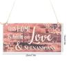 Fdit 2Pcs Wooden Gift Hangang Creative Letter Pastoral Style Shop Signboard Welcome Letter Board Festival Decoration Pendant view 2