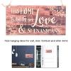 Fdit 2Pcs Wooden Gift Hangang Creative Letter Pastoral Style Shop Signboard Welcome Letter Board Festival Decoration Pendant view 3