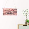 Fdit 2Pcs Wooden Gift Hangang Creative Letter Pastoral Style Shop Signboard Welcome Letter Board Festival Decoration Pendant view 4