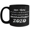 15th Anniversary Quarantine Mug The One Where We Were Quarantined 2020 Funny Friends Pandemic 11 or 15 oz Black Ceramic Coffee Comment Cup view 1