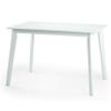 Yumiko Solid Wood Rectangular Dining Table Kitchen Modern, White Color view 1
