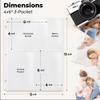 Dunwell Photo Sleeves for 3-Ring Binder, (4x6 Mixed Format, 25 Pack) for 150 Pictures, Each Photo Page Sheet Holds Six 4 x 6 Pictures or Postcards, Acid-Free Poly 4x6 Album Refill Pages view 2