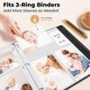 Dunwell Photo Sleeves for 3-Ring Binder, (4x6 Mixed Format, 25 Pack) for 150 Pictures, Each Photo Page Sheet Holds Six 4 x 6 Pictures or Postcards, Acid-Free Poly 4x6 Album Refill Pages view 4