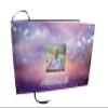 COMMEMORATIVE CREMATION URNS Angel (Purple) Photo Funeral Guest Book for Memorial Service and Celebration of Life Guest Book for Memorial Service - Beautiful & Vibrant Sign in Book for Funeral view 1