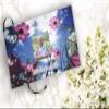 COMMEMORATIVE CREMATION URNS Morning Glories Photo Funeral Guest Book for Memorial Service and Celebration of Life Guest Book for Memorial Service - Beautiful & Vibrant Sign in Book for Funeral view 2