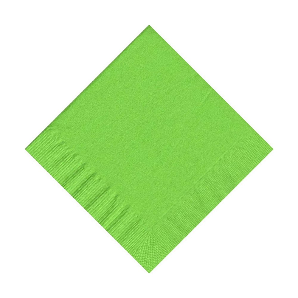 100 Personalized 2 Ply Wedding Cocktail/Beverage Napkins (Citrus Green)