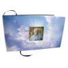 COMMEMORATIVE CREMATION URNS Heavenly Cross Photo Funeral Guest Book for Memorial Service and Celebration of Life Guest Book for Memorial Service - Beautiful & Vibrant Sign in Book for Funeral view 1