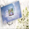 COMMEMORATIVE CREMATION URNS Heavenly Cross Photo Funeral Guest Book for Memorial Service and Celebration of Life Guest Book for Memorial Service - Beautiful & Vibrant Sign in Book for Funeral view 2