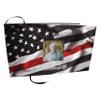 COMMEMORATIVE CREMATION URNS Red Line Firefighter Photo Funeral Guest Book for Memorial Service and Celebration of Life Guest Book for Memorial Service - Beautiful & Vibrant Sign in Book for Funeral view 1