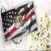 COMMEMORATIVE CREMATION URNS Red Line Firefighter Photo Funeral Guest Book for Memorial Service and Celebration of Life Guest Book for Memorial Service - Beautiful & Vibrant Sign in Book for Funeral view 2