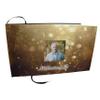 Golden Cross Photo Funeral Guest Book for Memorial Service and Celebration of Life Guest Book for Memorial Service - Beautiful & Vibrant Sign in Book for Funeral view 1