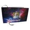 COMMEMORATIVE CREMATION URNS Cosmic Galaxy Photo Funeral Guest Book for Memorial Service and Celebration of Life Guest Book for Memorial Service - Beautiful & Vibrant Sign in Book for Funeral view 1
