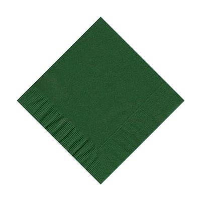 100 Personalized 2 Ply Wedding Cocktail/Beverage Napkins (Hunter Green)