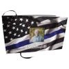 COMMEMORATIVE CREMATION URNS Blue Line Flag Police Photo Funeral Guest Book for Memorial Service and Celebration of Life Guest Book for Memorial Service - Beautiful & Vibrant Sign in Book for Funeral view 1