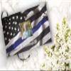 COMMEMORATIVE CREMATION URNS Blue Line Flag Police Photo Funeral Guest Book for Memorial Service and Celebration of Life Guest Book for Memorial Service - Beautiful & Vibrant Sign in Book for Funeral view 2
