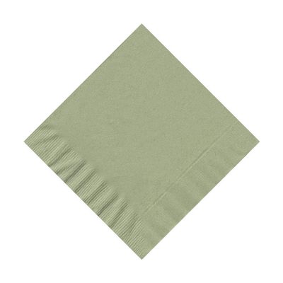 100 Personalized 2 Ply Wedding Cocktail/Beverage Napkins (Sage)