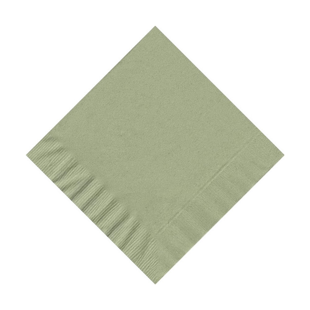 100 Personalized 2 Ply Wedding Cocktail/Beverage Napkins (Sage)
