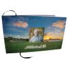 COMMEMORATIVE CREMATION URNS 19th Hole Golf Photo Funeral Guest Book for Memorial Service and Celebration of Life Guest Book for Memorial Service - Beautiful & Vibrant Sign in Book for Funeral view 1