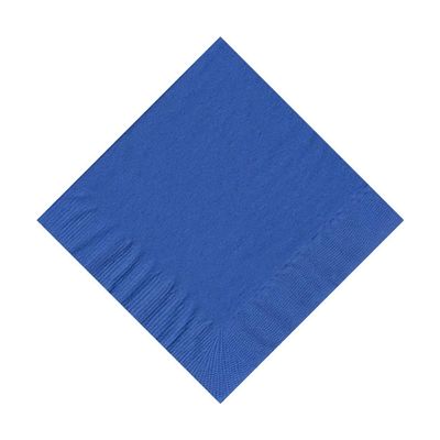 100 Personalized 2 Ply Wedding Cocktail/Beverage Napkins (Royal Blue)