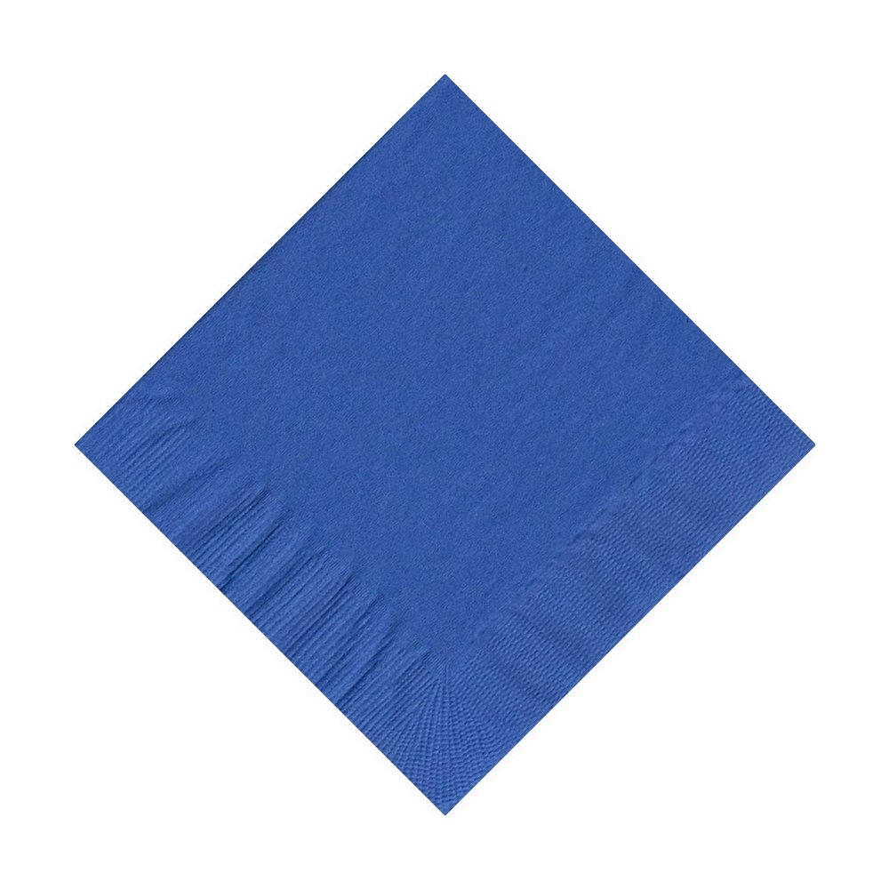 100 Personalized 2 Ply Wedding Cocktail/Beverage Napkins (Royal Blue)