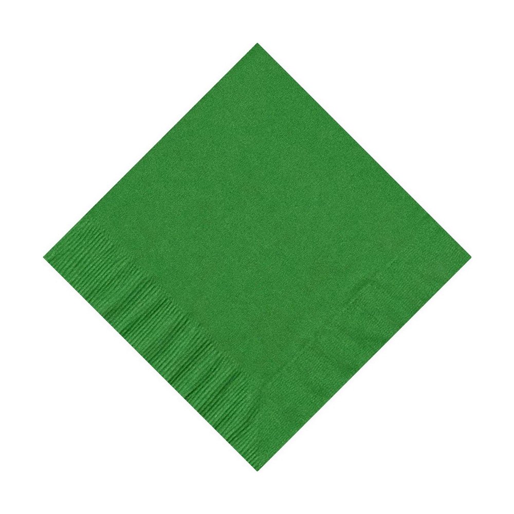 100 Personalized 2 Ply Wedding Cocktail/Beverage Napkins (Kelly Green)