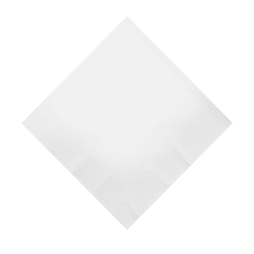 100 Personalized 2 Ply Wedding Cocktail/Beverage Napkins (White)