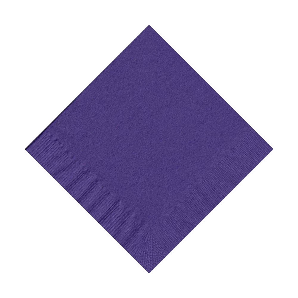 100 Personalized 2 Ply Wedding Cocktail/Beverage Napkins (Purple)