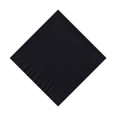 100 Personalized 2 Ply Wedding Cocktail/Beverage Napkins (Black)