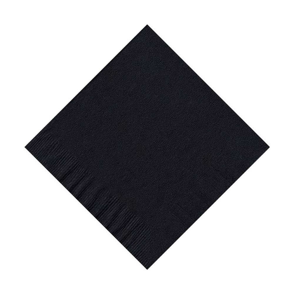 100 Personalized 2 Ply Wedding Cocktail/Beverage Napkins (Black)