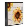 Stupell Industries Sunflower Illustration Over Vintage Mail Post Wall Art, 12x12, Beige view 3