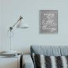 Stupell Industries Enjoy The Little Things Phrase with Distressed Grey Detail view 4