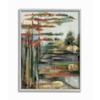 Abstracted Pastel Landscape Red Green Blue view 1