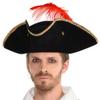 Buccaneer Hat - Adult Size (1 Pack) - Premium Pirate Captain Costume Accessory for Halloween Parties & Cosplay Events view 1