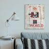 Stupell Industries Joy to The World Quote with Christmas Nutcracker Wall Art, 30 x 40, Tan view 2