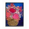 Stupell Industries Abstract Whimsical Flower Vase Blue Pink Gold view 1