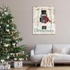 Stupell Industries Merry Christmas Holiday Phrase Winter Nutcracker Wall Art, 36 x 48, Tan view 2
