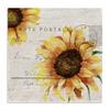 Stupell Industries Sunflower Illustration Over Vintage Mail Post Wall Art, 24x24, Beige view 1