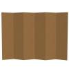 6 ft. Tall Brown Temporary Cardboard Folding Screen - 6 Panel view 1