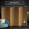 6 ft. Tall Brown Temporary Cardboard Folding Screen - 6 Panel view 3