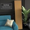 6 ft. Tall Brown Temporary Cardboard Folding Screen - 6 Panel view 4