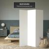 6 ft. Tall White Temporary Cardboard Folding Screen - 3 Panel view 2